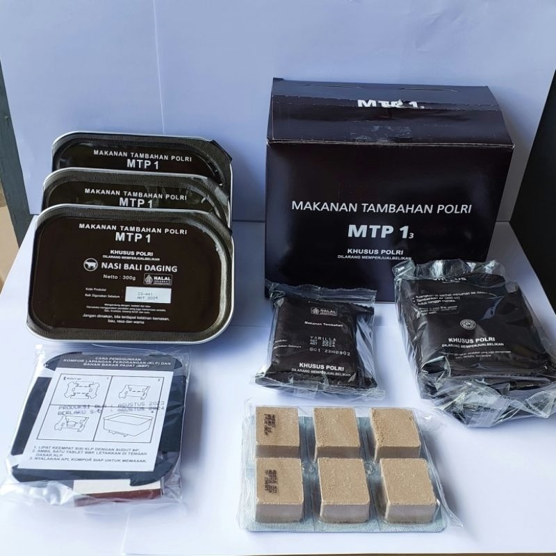 

BKQS9203 MTP1 RANSUM POLRI I Murah 1 set lengkap I Survival food makanan camping