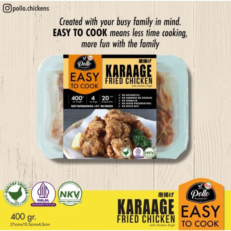 

Easy To Cook - Pollo Ayam Karaage Fried Chicken 400gr