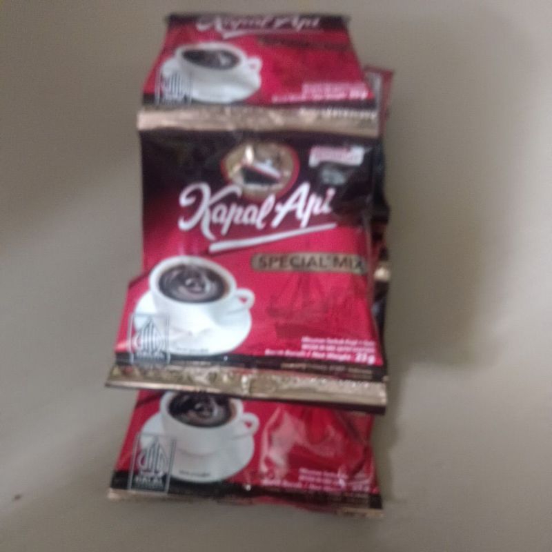 

kopi kapal api mix spesial + gula 1 renceng isi 10 saset