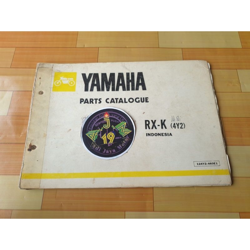 Buku Part Catalog Katalog Copian Yamaha RXK RX K 4Y2
