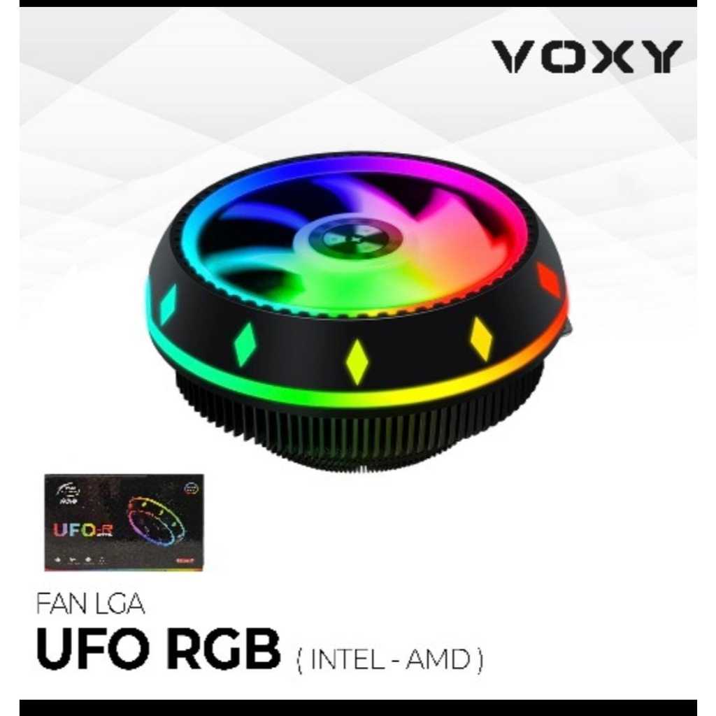 cool strom UFO RGB Fan PROCESSOR PC Intel / kipas PROCESOR AMD