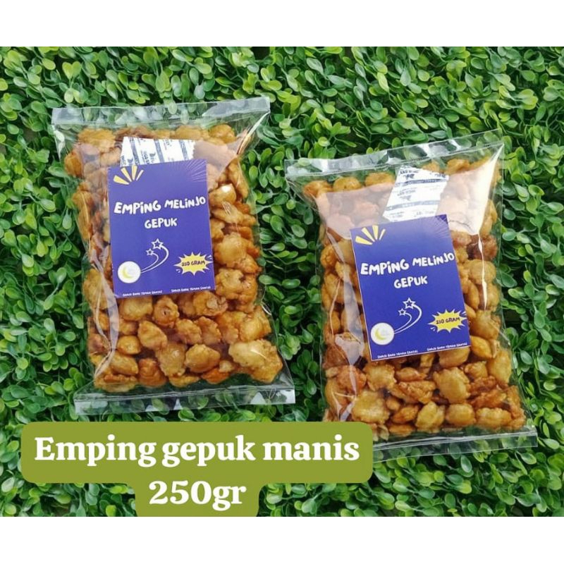 

Emping Gepuk Manis/Emping Gepuk Manis isi 250 gr - Jajan Kiloan/Oleh-Oleh Khas Semarang