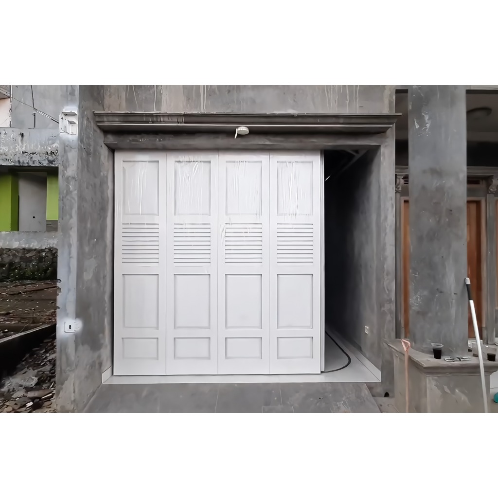 Pintu Garasi besi Sliding Lipat Minimalis Bandung