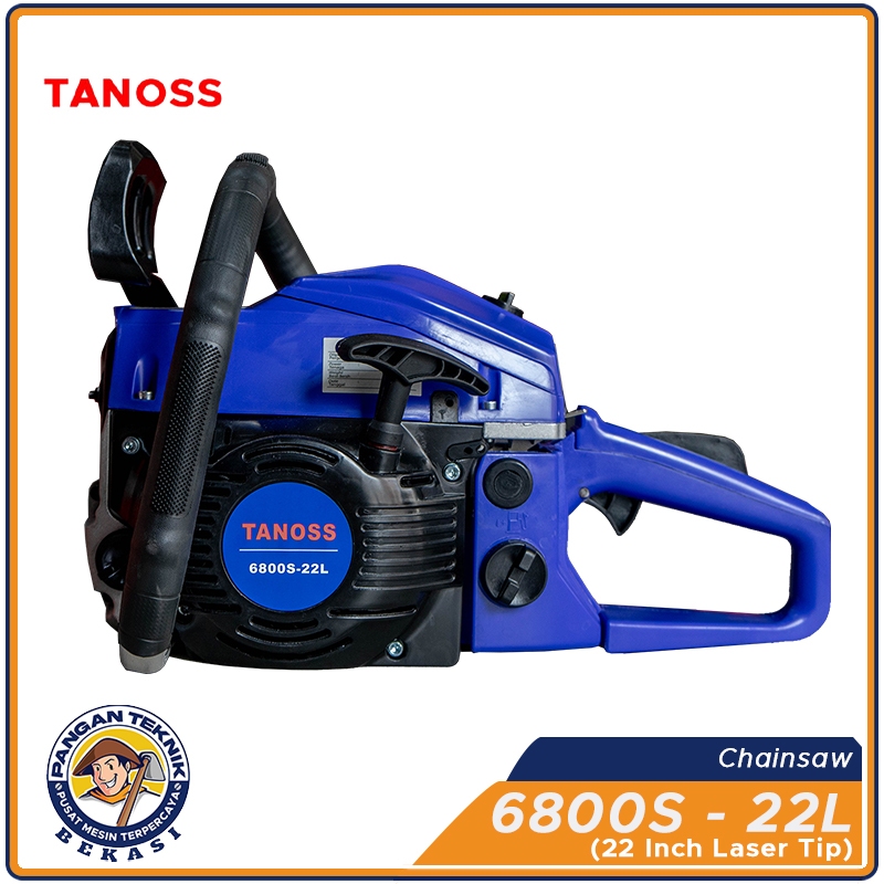 TANOSS 6800 S 22 LT CHAIN SAW | Mesin Gergaji Kayu Chainsaw 22 (TANOSS) | Chain Saw 6800S Laser Tip 