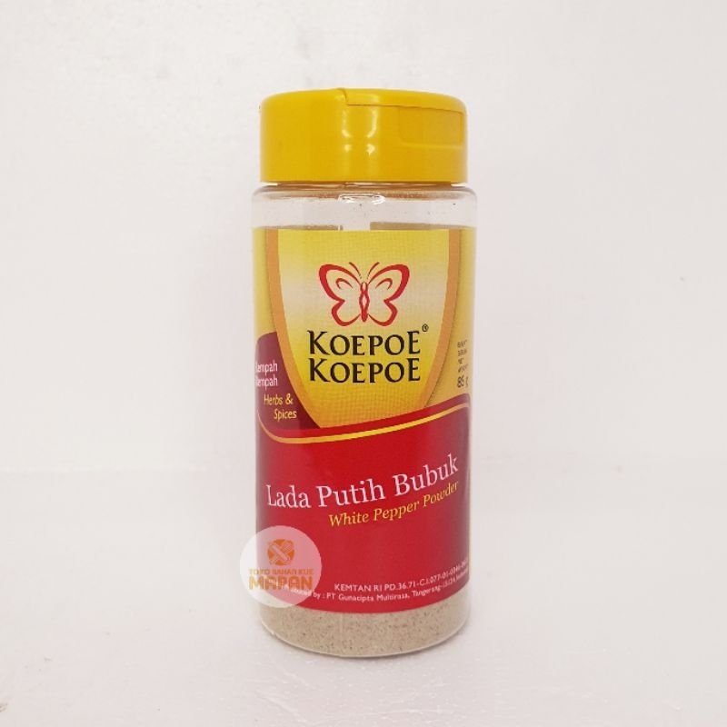 

Bubuk Lada Putih Koepo-Koepo 85gr/Lada Putih Koepo/Koepoe Bubuk Lada Putih 85gr