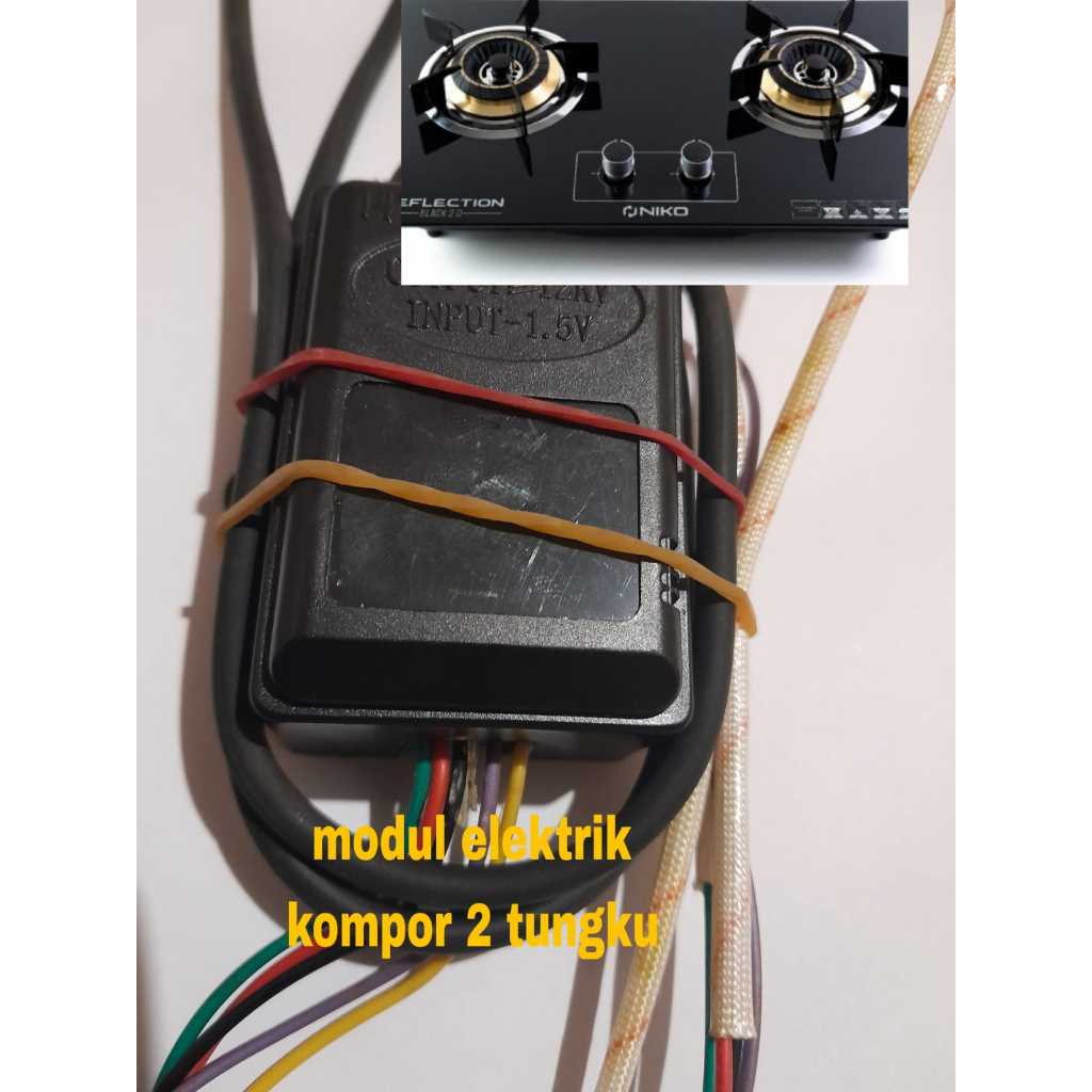 modul elektrik kompoir gas 2 tungku - ignition elektrik kompor gas - pulse ignition kompor