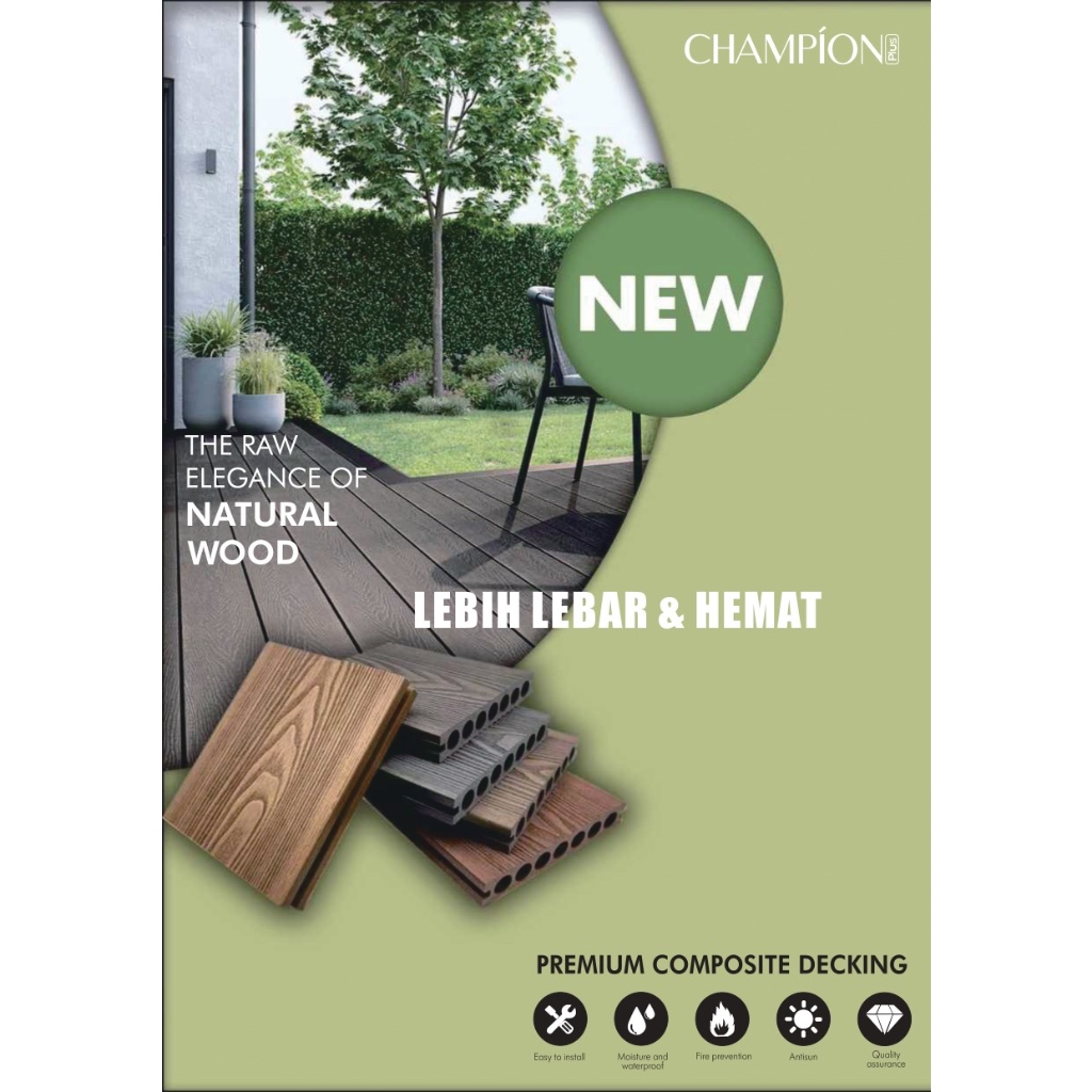 LANTAI DECKING WPC OUTDOR CHAMPION