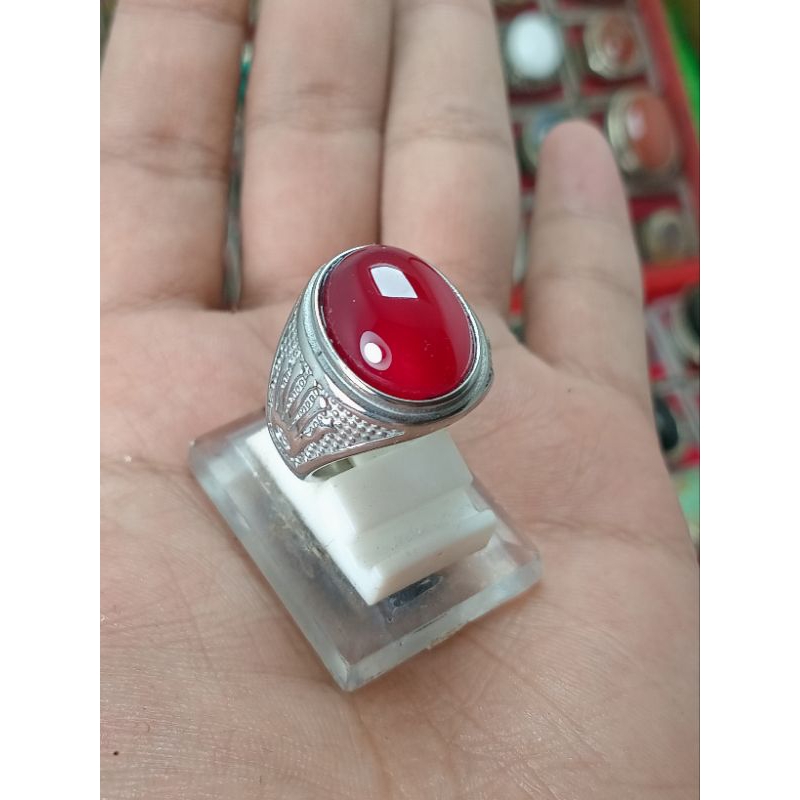 Red baron ring titanium