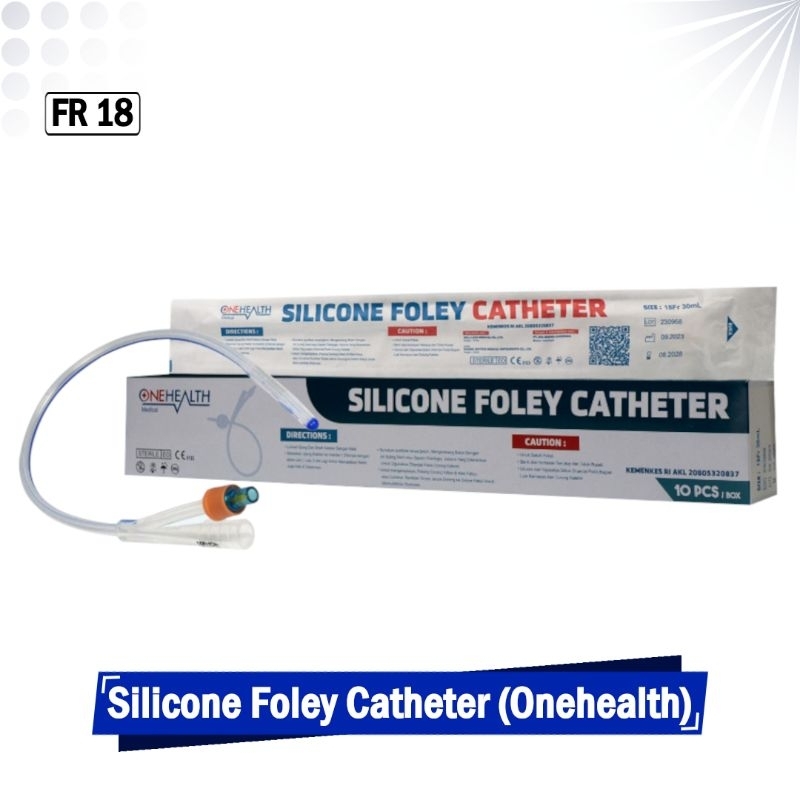 Foley Catheter Urine Silicone 2 Way OneHealth Selang Kateter Kencing Silikon