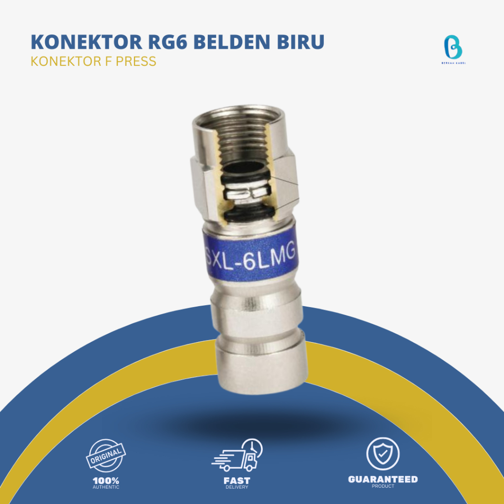 konektor rg6 belden biru konektor f press