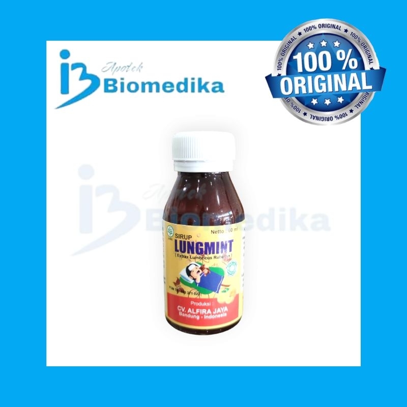 Lungmint Sirup Sirup Cacing untuk Gejala Tipes