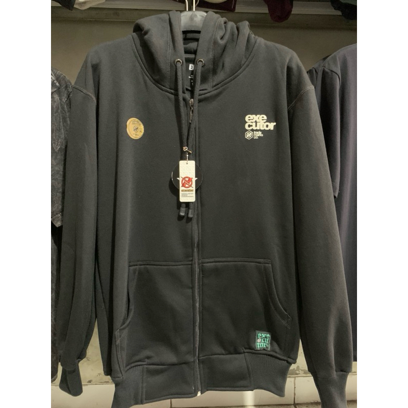 Hoodie katun resleting premium executor.
