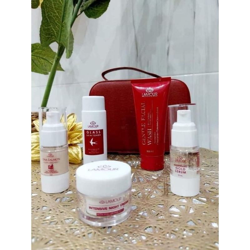 PAKET LUXURY By LAMOUR - Skincare BPOM Original Untuk Kulit Kusam dan Flek Membandel 
