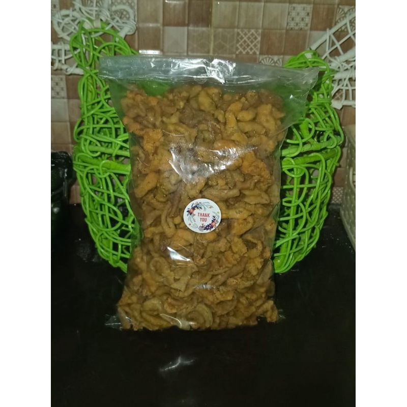 

keripik usus renyah dan gurih