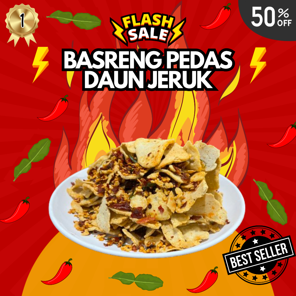 

BASRENG PEDAS ORIGINAL DAUN JERUK EKSTRA PEDAS 1KG