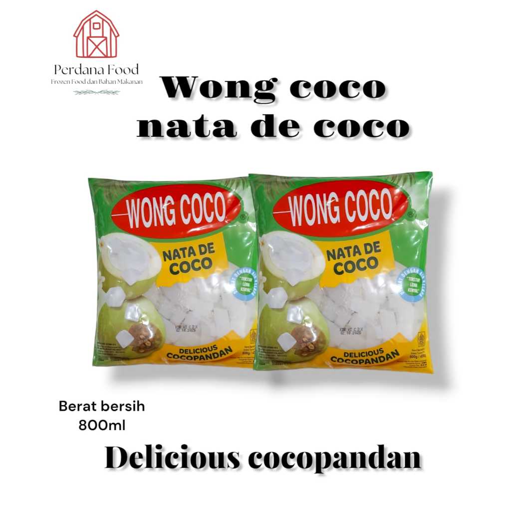 

Wong Coco Nata De Coco Sari Kelapa Rasa Cocopandan 800 Gram NATA DE COCO DEGAN JELI WONG COCO