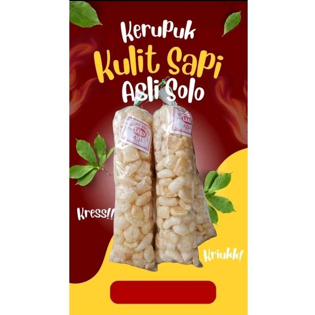 

Krupuk rambak kulit sapi Asli