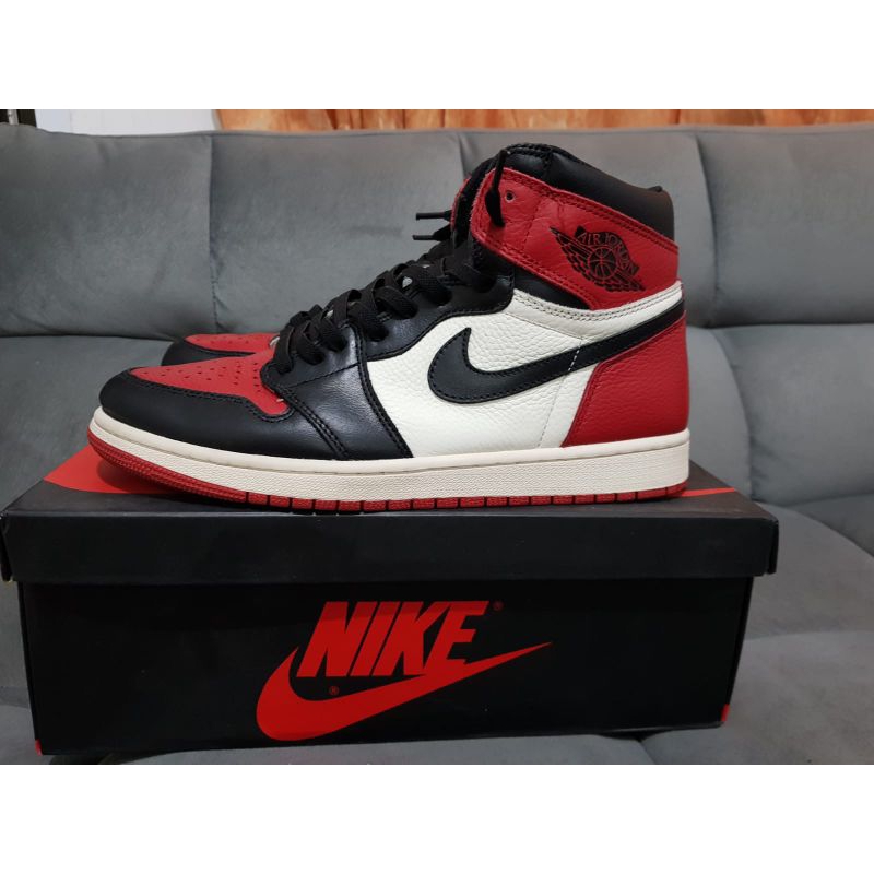 nike air jordan 1 high bred toe size 11/45 bukan airmax sacai dunk vapormax