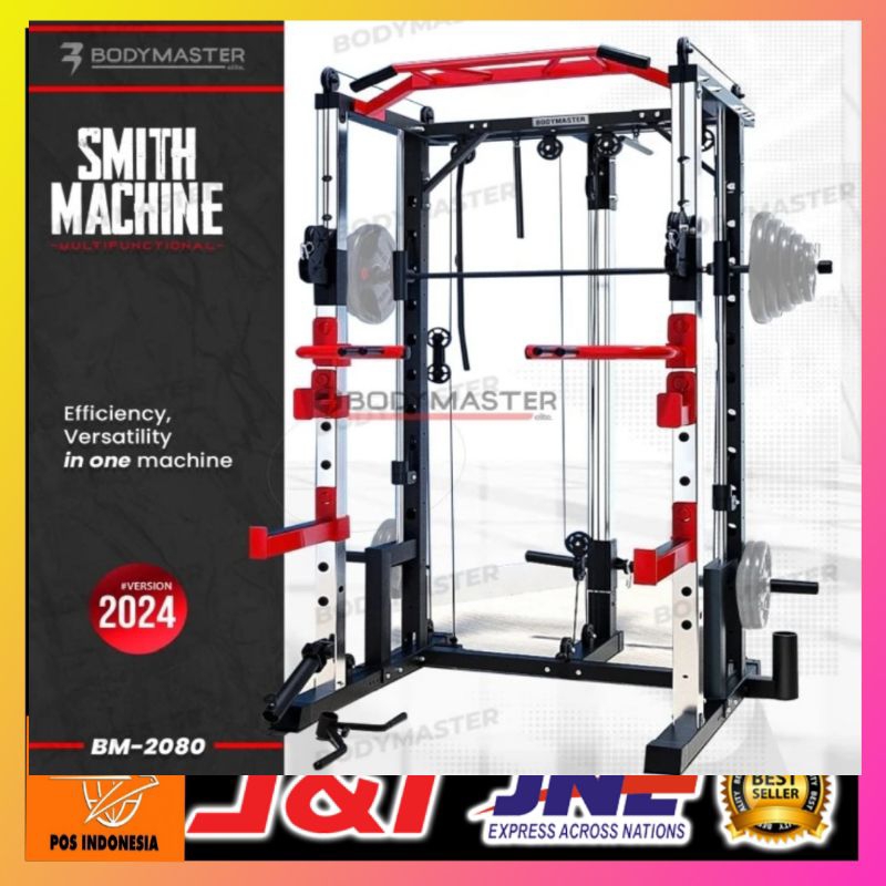 smith machine-body master bm 2080(original)smith machine-home gym-gym home-smith multi-alat olahraga