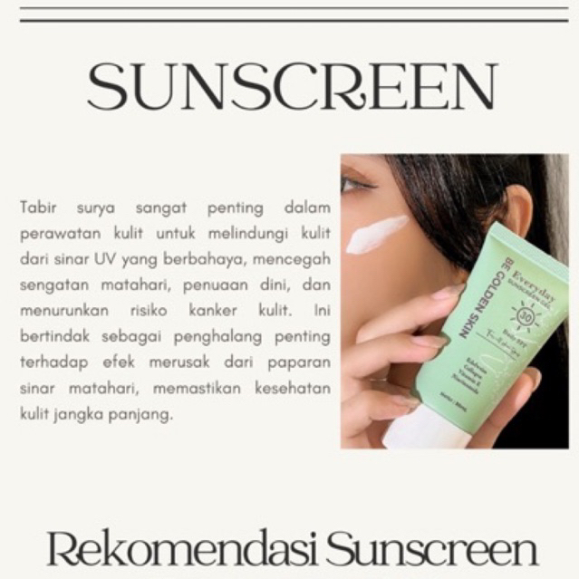 SUNSCREEN BE GOLDEN SKIN