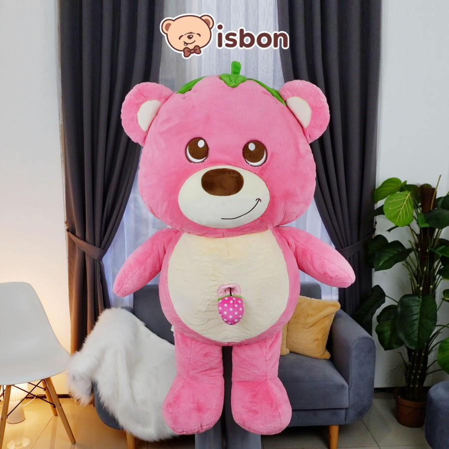 BONEKA Floopy Berry Merry Jumbo 43in Beruang Pink floopy berry merry istana boneka