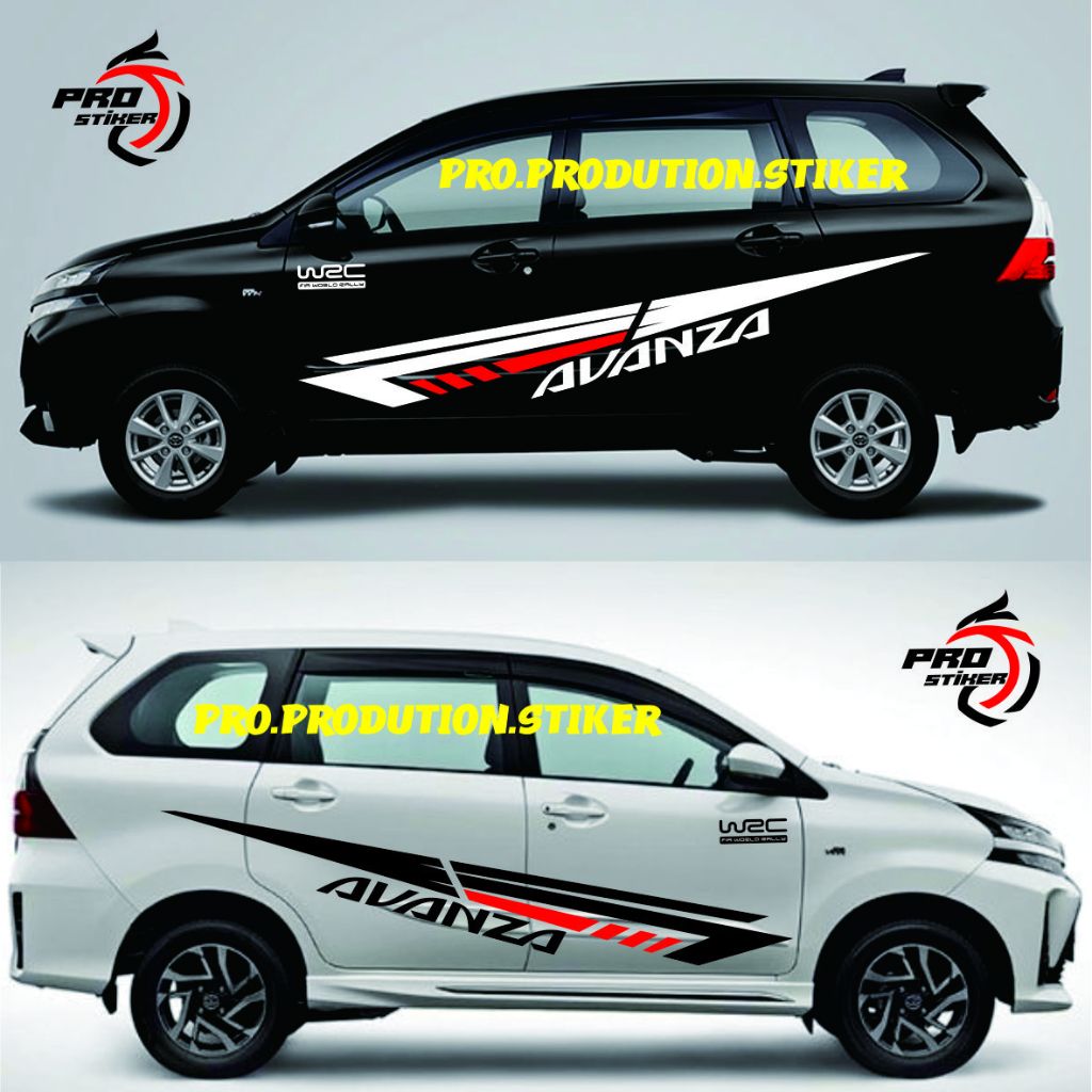 Stiker Mobil Avanza Sticker Cutting Xenia Lis Samping Body Ertiga Variasi Sigra Aksesoris Calya Seti