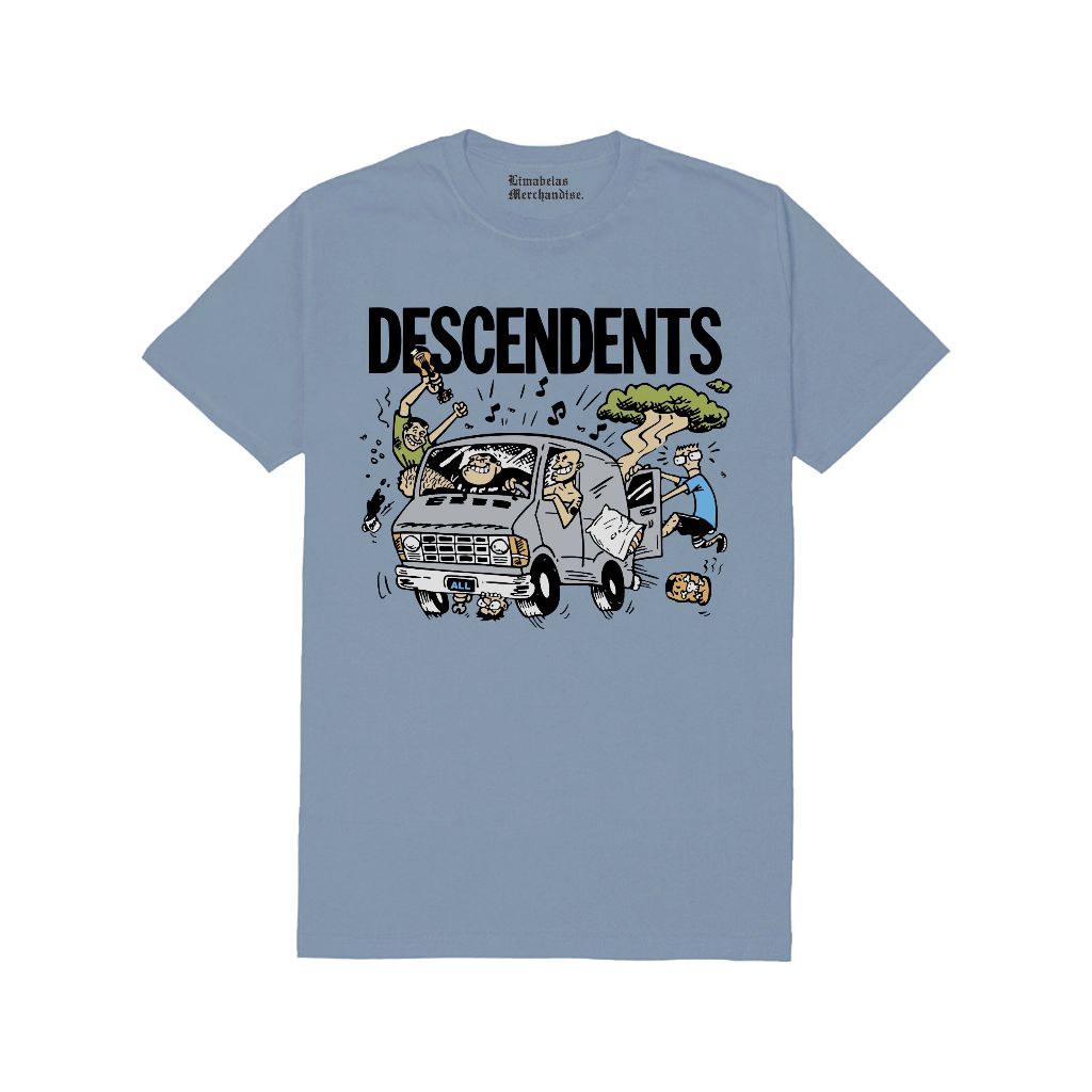 DESCENDENTS VAN TEE BLUE / KAOS BAND MURAH / TAG MERCHCONS