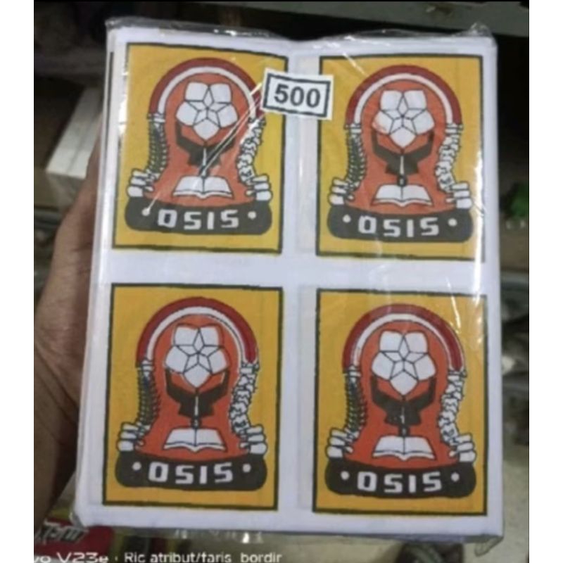 BET LOGO LAMBANG OSIS SMP SABLON TERMURAH ISI 100PC