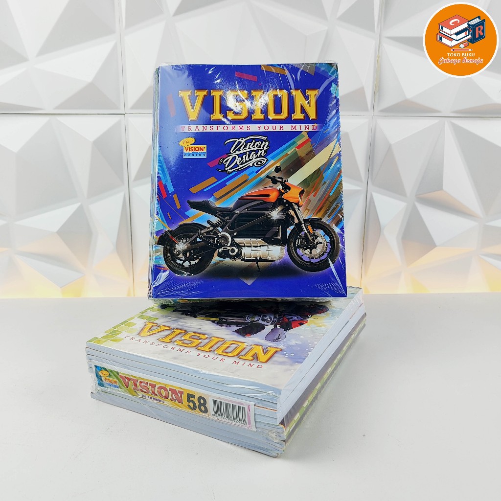

Buku Tulis Vision 58Lembar 1Pak isi 10Buku Sekolah Kampus