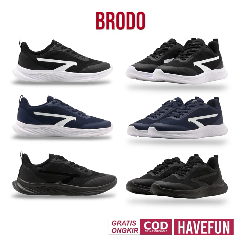 Brodo Active Pacer 2.0 - Sepatu Sneakers Sport Casual Pria Brodo Original