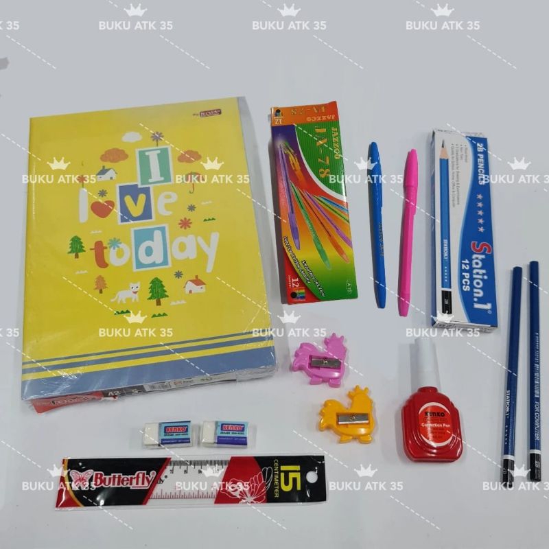 

PROMO MURAH Paket Alat Tulis Set LENGKAP (buku BIG BOSS 42)