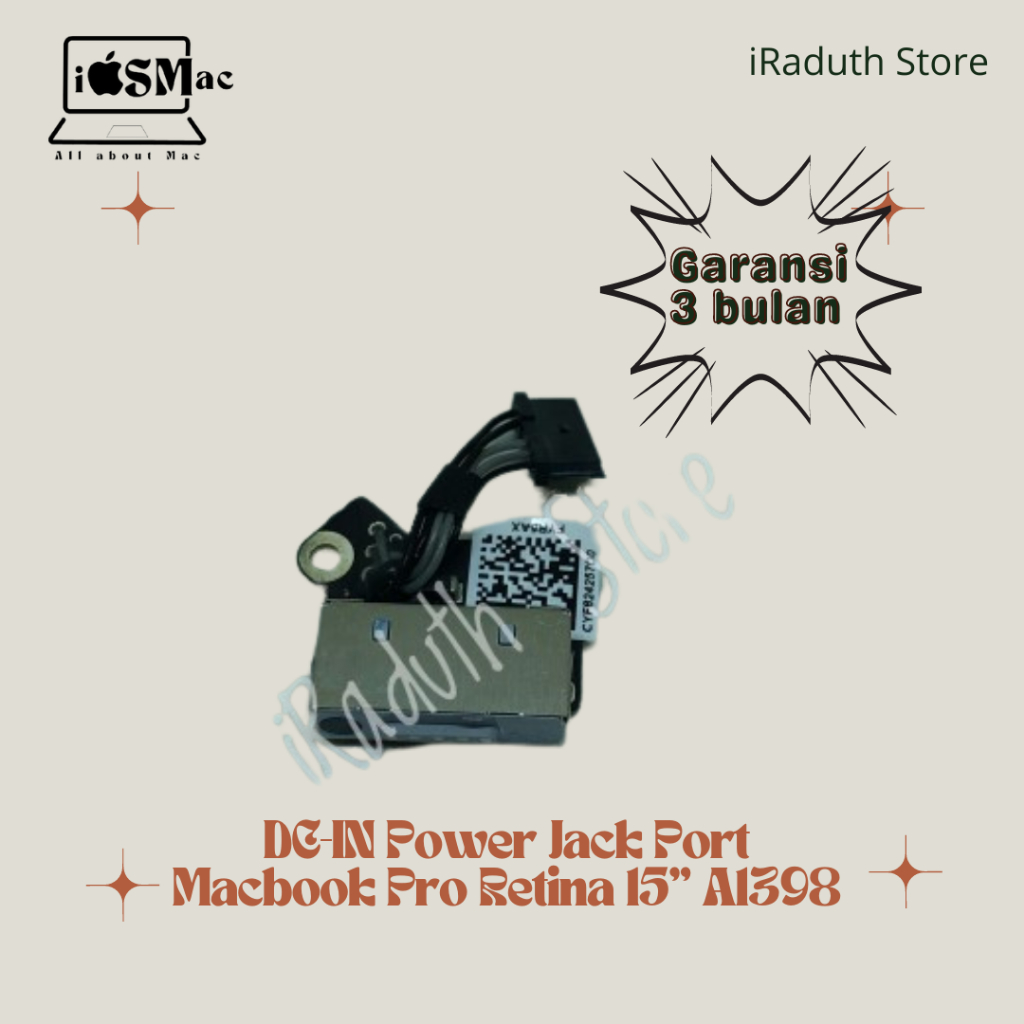 DC-IN Power Jack Port Macbook Pro Retina 15" A1398