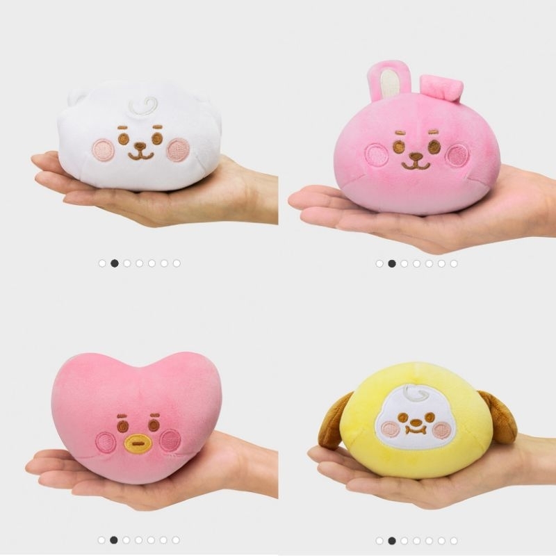 READY STOCK BT21 BABY FACE MINI CUSHION OFFICIAL LINE FRIENDS - RJ CHIMMY TATA COOKY