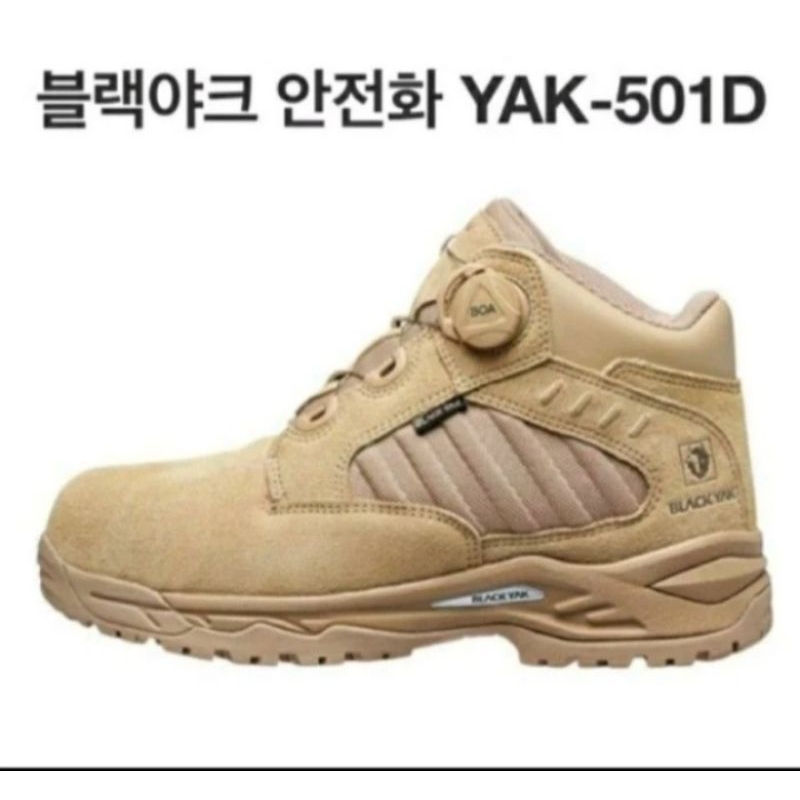 Sepatu Safety BLACK YAK 501D ORIGINAL Ekspor Korea By Made In Indonesia