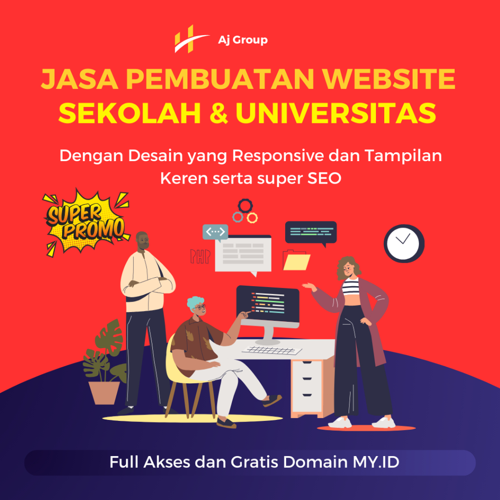 Jasa Pembuatan Website Pendidikan (Sekolah, Universitas, Lembaga) GRATIS DOMAIN SCH.ID dan AC.ID