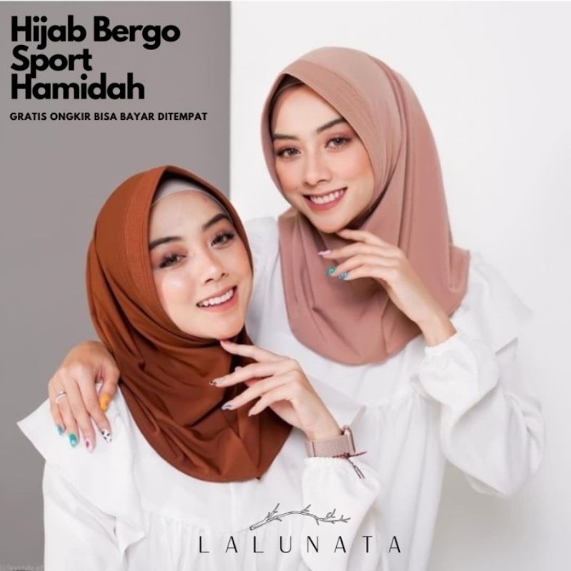 [BISACOD] BESTSELLER BERGO INSTAN SPORT (S)/bergo Hamidah jersy premium/bergo Olga terlaris