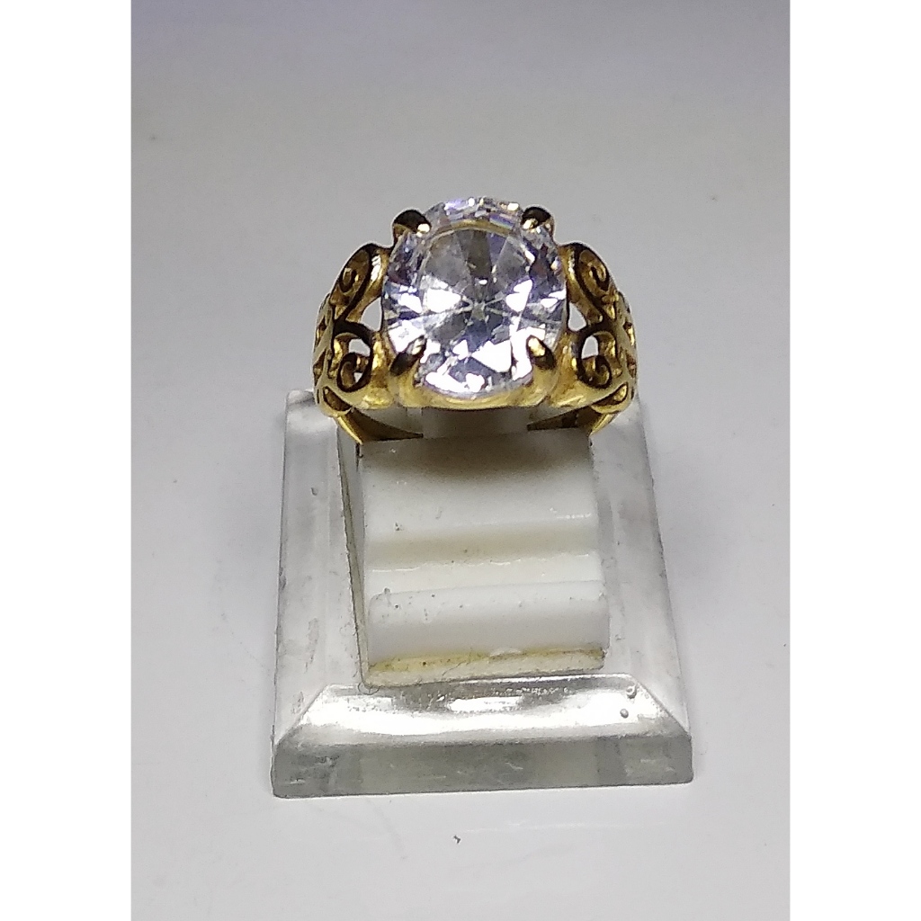 cincin batu akik diamon keristal model wanita