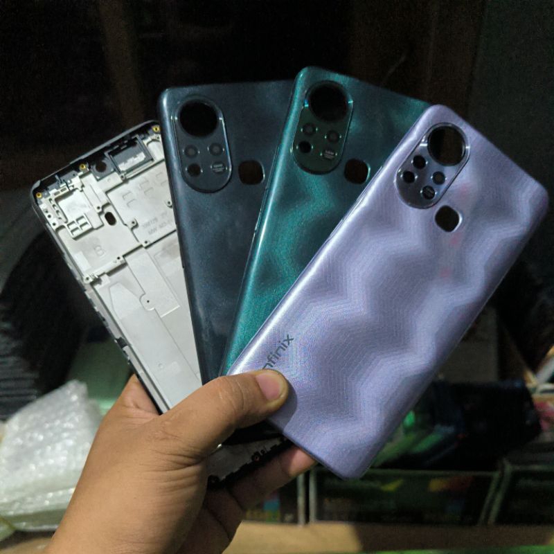 kesing housing casing full set infinix hot 11s x6812 / x6812b frame + backdoor
