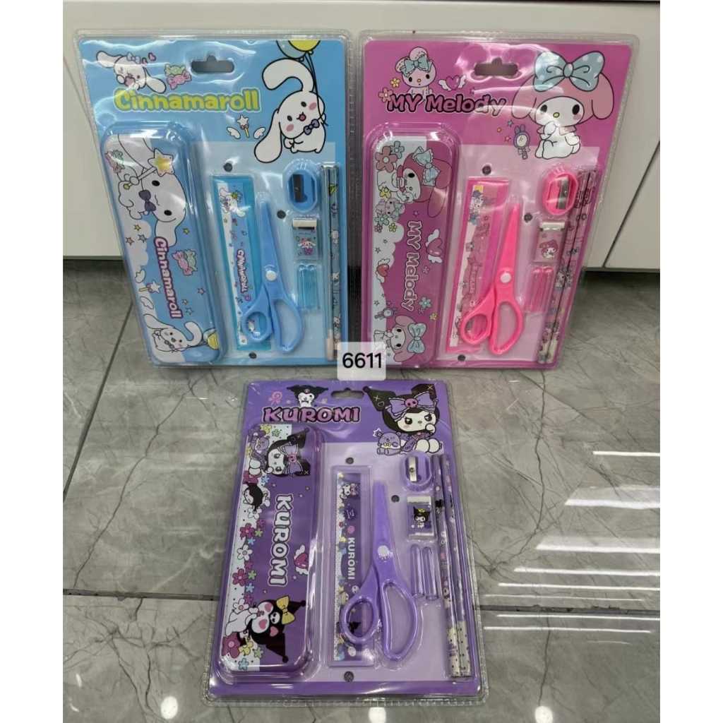 

++ FREE BUBBLE WRAP & DUS Paket Alat Tulis / Study Set Fancy SNR + GUNTING 6611 Cute cartoon tape and glue machine