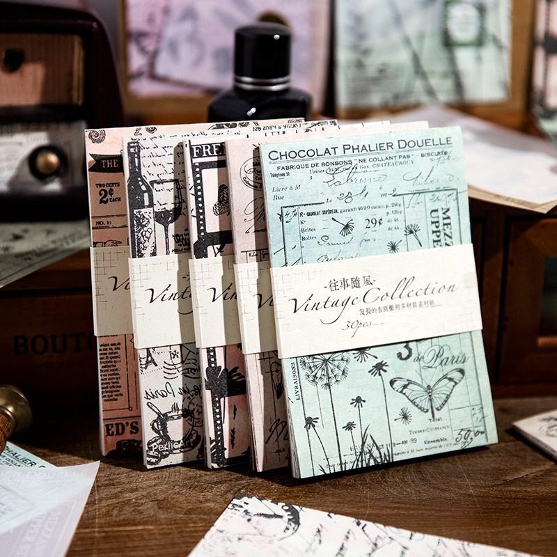 

[B719] Kertas bahan multi-bahan Yanji Kolase Dekoratif Buku Pegangan Pribadi Tampilan Tinggi Retro Seri Perpisahan Panjang