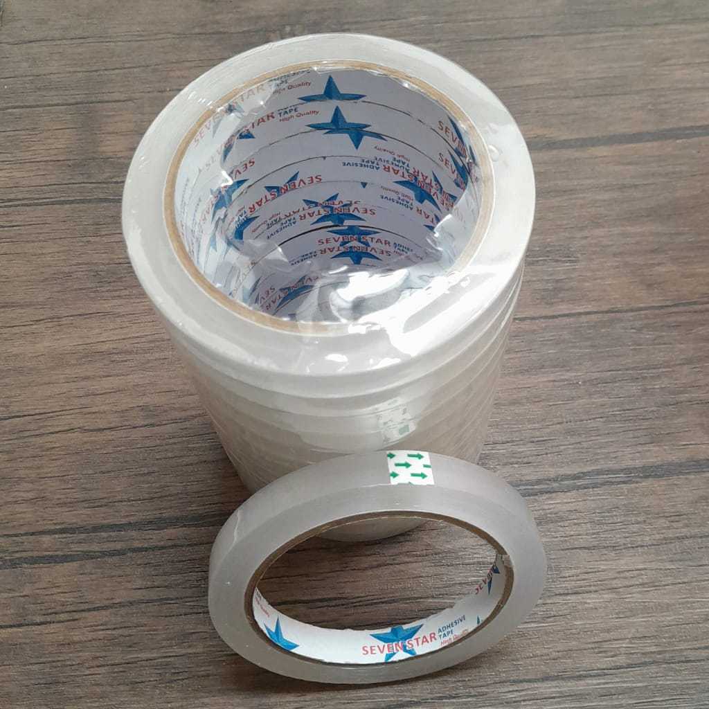 

Lakban / isolasi bening 12 mm