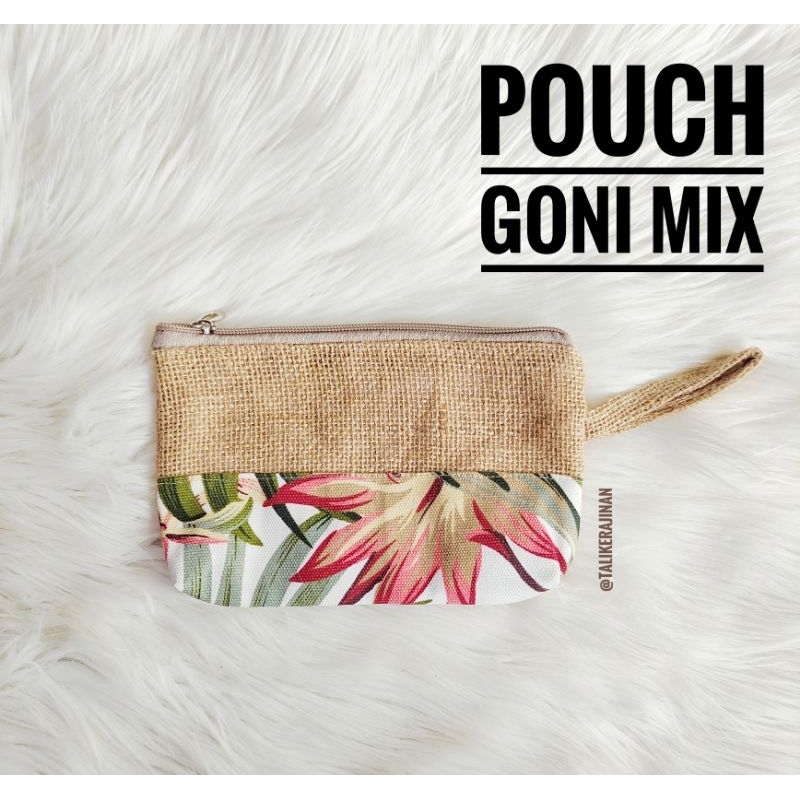 POUCH GONI MIX MOTIF DOMPET KECIL Souvenir pernikahan eksklusif