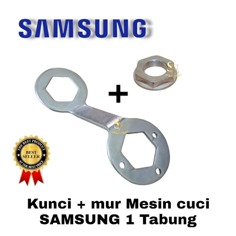 set kunci + mur gearbox mesin cuci samsung 1 tabung Original