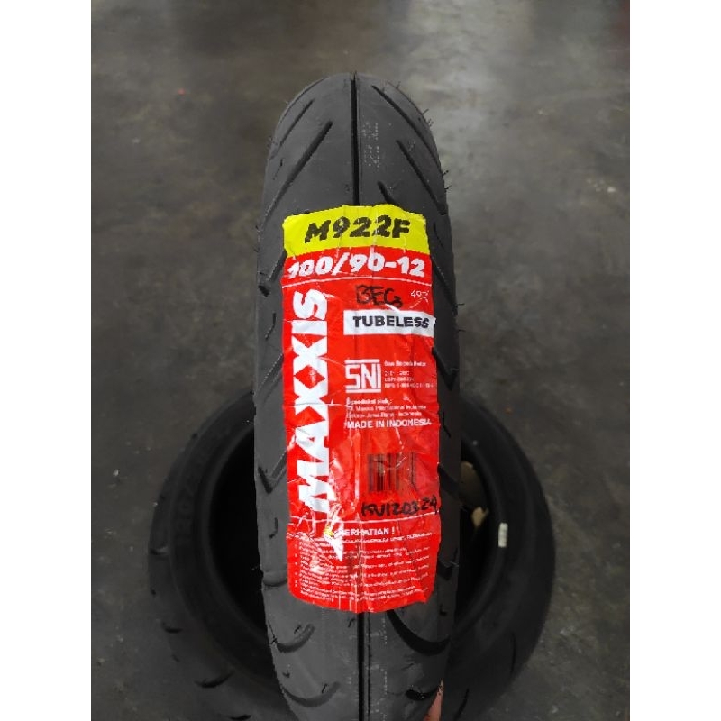 BAN DEPAN MAXXIS M922F 100/90-12 TUBELESS SCOOPY BEAT STREET FREEGO