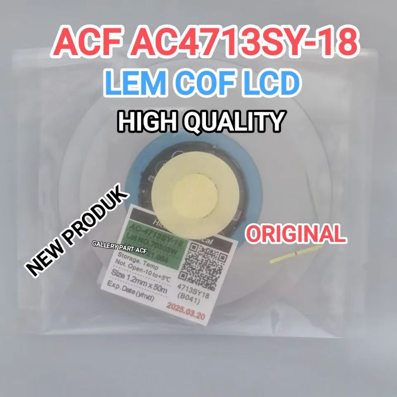 

Lem COF ACF AC-2056R-35 AC-7206U-18 AC-4713SY-17 AC-7246Lu-18 AC-9865AY-35 AC 7813KM-25 Mata solder T 2056 7206 Lem Untuk Memperbaiki COF Led TV - ACF REMOVER - Karet Solder T