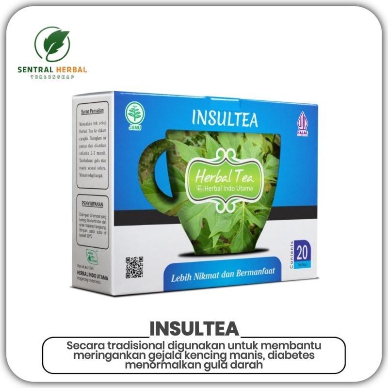 

Herbal Tea Insultea - Herbal Indo Utama BPOM Isi 20 Kantong