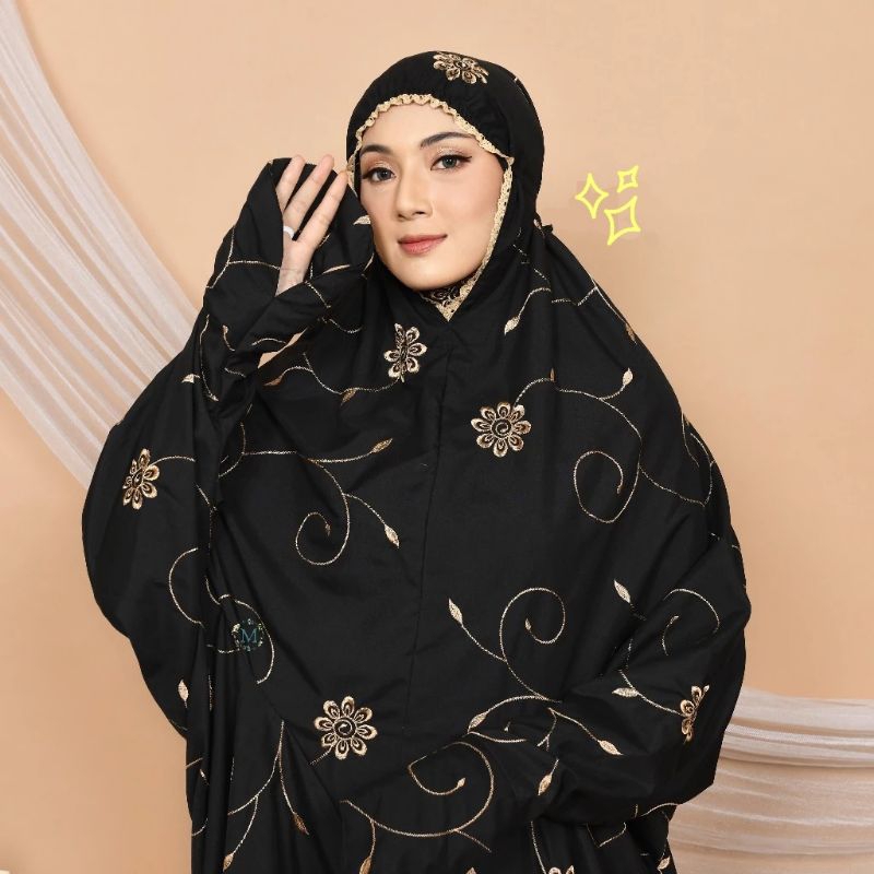 Mukena Bordir Katun Dewasa Terusan Zulfa