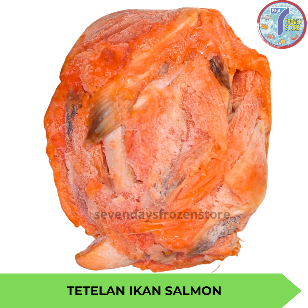 

Tetelan Daging Ikan Salmon Frozen Beku Import kemasan 1 kilogram