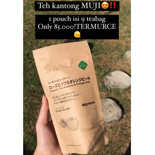 

MUJI Organic Tea Roseship & Orange Peel ori japan