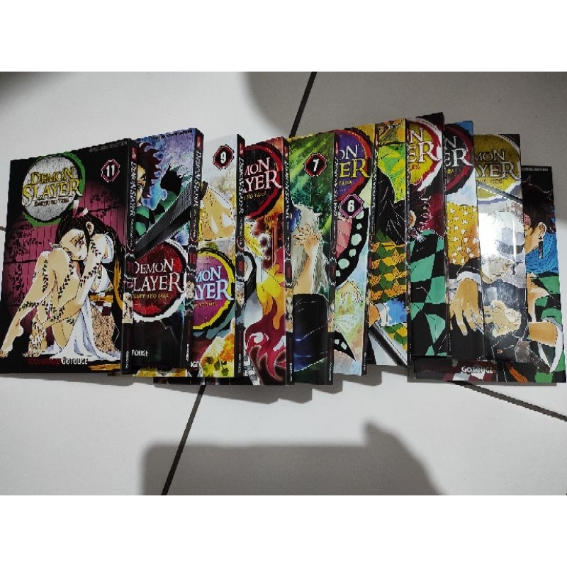 Demon Slayer vol. 1-11, Elex, (bekas kolpri), paket